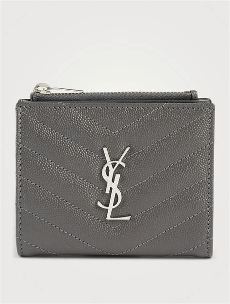 ysl coin card holder|YSL card holder with zipper.